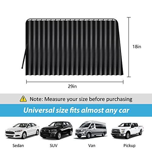 XCBYT Car Window Shades - 2 Pack Car Window Covers 99% Block Light Magnetic Car Curtains for Baby Sun Privacy Protection Keep Cool in Summer Insulate Heat and UV for Sleep Camping Breastfeeding