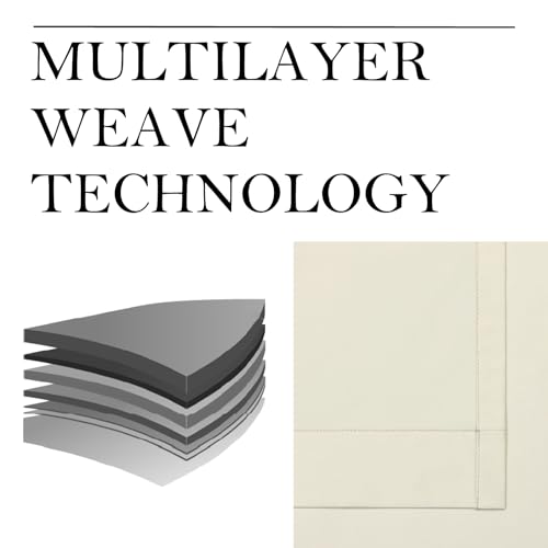 Airwill Grommet Blackout Curtains for Living Room Bedroom Window - Set of 2 Window Curtain Panels, Room Darkening, Thermal Insulated (W52 x L84 Inch, 2 Panels, Dark Grayish Brown)