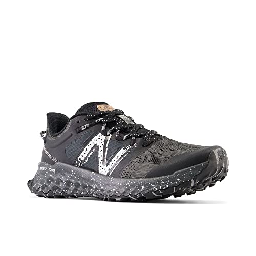 New Balance Women's Fresh Foam Garoe V1 Trail Running Shoe, Black/Blacktop/Sea Salt, 8