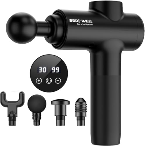 Massage Gun Deep Tissue - Back Muscle Massager w/High Torque Motor for Back Pain, Shoulder, Neck, Body, All Muscles Recover & Massage