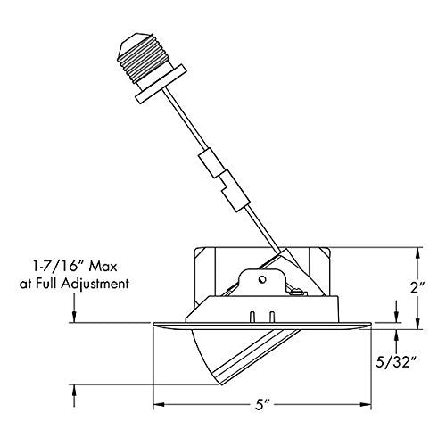 Juno 4RLA 27K NFL WH Basics Series G2 06LM 90 CRI 120 FRPC 4in. Round Adjustable Retrofit Trim Downlight, Narrow, 2700K-White