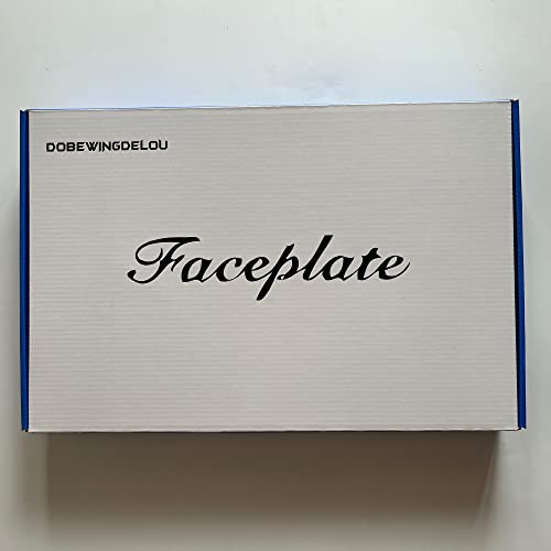 Faceplate for PS5 with Cooling Vent Face Plate Console Cover for Disc Edition DOBEWINGDELOU Replacement Side Plate Shell Accessories Hard Shockproof Anti-Scratch Dustproof ABS Case Black
