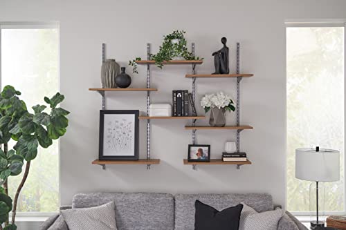 Rubbermaid 10"x24" Decorative Board, Golden Oak, Adjustable Shelf, Wood, Storage, Shelving