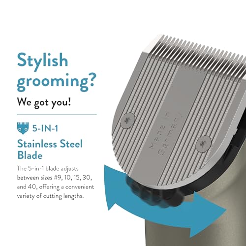 Wahl Professional Animal Arco Pet, Dog, Cat, and Horse Cordless Clipper Kit, Champagne (8786-452)