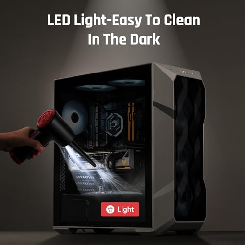 Compressed Air - Cordless Electric Air Duster, Reusable Canned Air for Computers/Electronics/Keyboards/Blaster/Laptop Dust Spray Cleaner, Powerful Air Blower with Fast USB Charging-Replace Air Can
