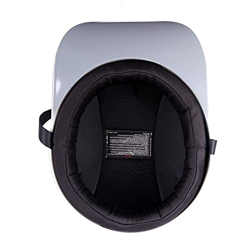 Woljay Vintage Open Face Motorcycle Helmet Retro Baseball Cap Half Helmets Men Women for Cruiser Street Scooter Moped Cap Jet with Mask Glasses - DOT Certified (XX-Large, Smoke)