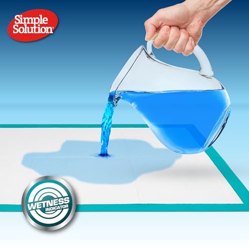 Simple Solution All Day Pee Pads for Dogs, Puppy Potty Training, Leak Proof Dog Pads, Pet Pee Pad, Disposable Puppy Pad, Lavender Scent, LARGE 23"x24", 50 Count