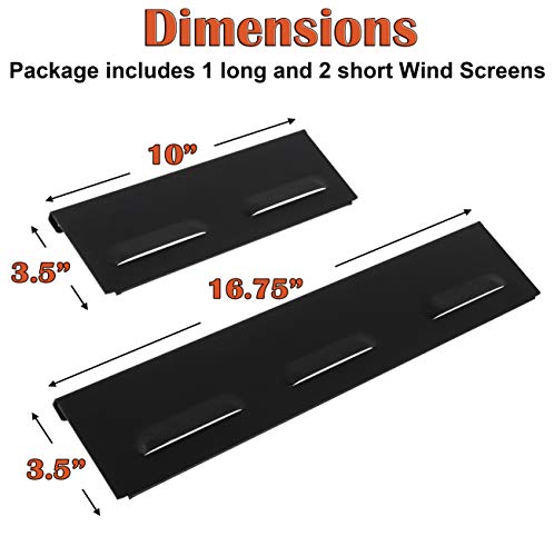 EasiBBQ 5015 Wind Guards for Blackstone 36" Griddle, Blackstone Griddle Accessories for Blackstone 36 inch Griddle, Wind Screens for Outdoor Cooking, Heat Shield, Compatible with Rear Grease Cup