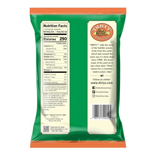 Dirty Chips Jalapeno Heat, 2-Ounce (Pack of 25)