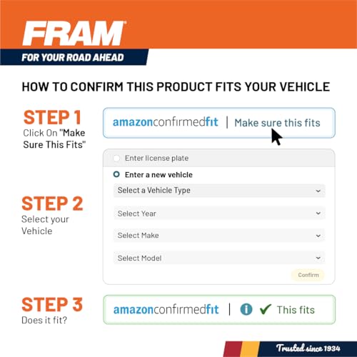 FRAM Extra Guard PH7317, 10K Mile Change Automotive Replacement Interval Spin-On Engine Oil Filter for Select Vehicle Models