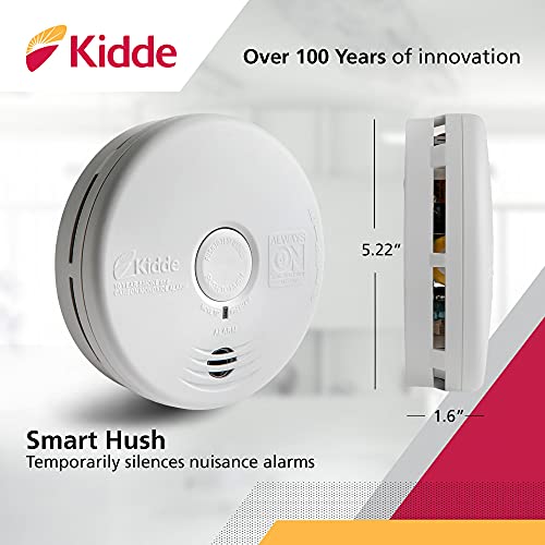 Kidde Smoke Detector & Carbon Monoxide Detector Combo with 10-Year Battery,White