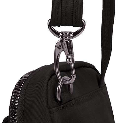 Travelon Anti-Theft Tailored Crossbody Phone Pouch, Onyx