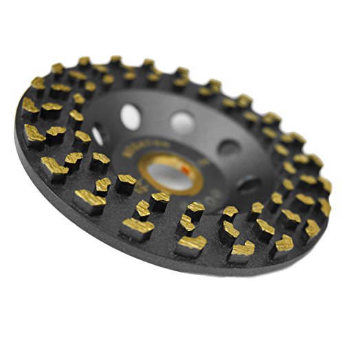 Megatron 4" Diamond Cup Grinding Removing Disc Wheel for Concrete, Paint, Epoxy, Glue and Mastic with CDB New Technology (Megatron 4")