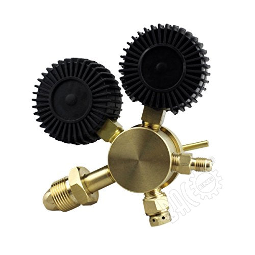BACOENG Nitrogen Regulator with 0-800 PSI Delivery Pressure, Inlet Connection and 1/4-Inch Male Flare Outlet Connection