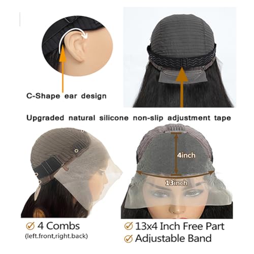 BestFun Body Wave Lace Front Wigs Human Hair Pre Plucked 200 Density Glueless HD Lace Frontal Wigs Human Hair 13X4 Body Wave Wig for Women Natural Hairline