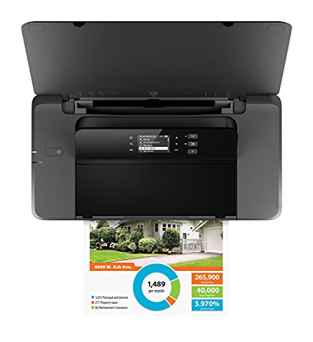 HP OfficeJet 200 Portable Printer with Wireless & Mobile Printing, Works with Alexa (CZ993A) ,Black