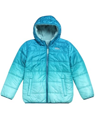 Eddie Bauer Boys' Reversible Jacket - Waterproof Lightweight Fleece Lined Hooded Puffer Coat - Boys Outerwear Jacket (5-20), Size 5-6, Marine Blue