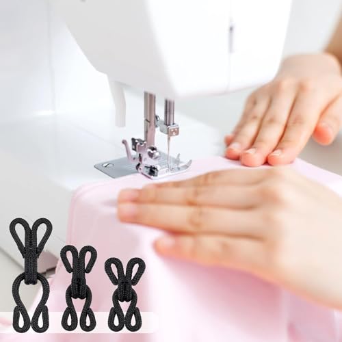 Covered Sewing Hooks & Eye Closure Jewelry Books Crafts Latch for Fur Coats Wraps Jackets Bra Thick Leather deep Pile Fabrics Clothing (25mm, Black)