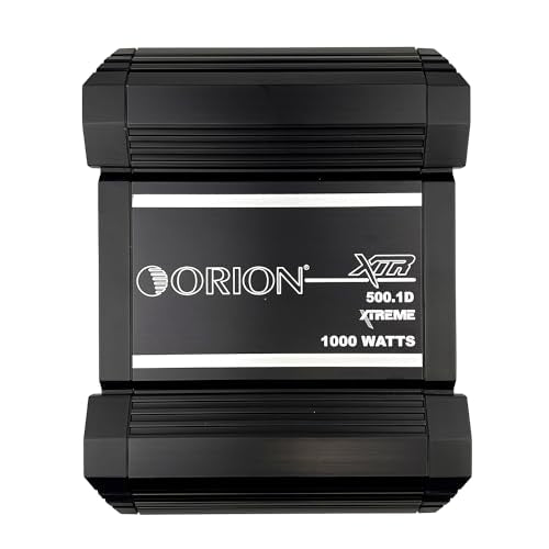 Orion XTR Series XTR1000.4 High Power Class A/B 4-Channel Amplifier - 1000W RMS, 2/4 Ohm Stable, High/Low Pass Crossover, Bass Boost Control, MOSFET Power Supply, Bass Knob Included, Made in Korea