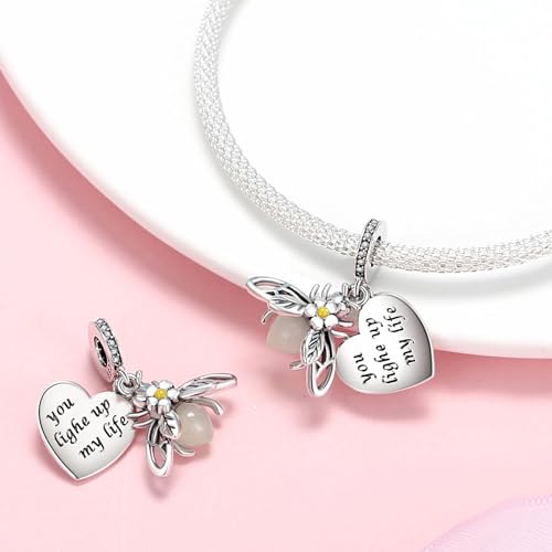 ZHIPAL 925 Sterling Silver Charm for Bracelet Necklace Dangle Love Mom best friends dangle Butterfly Party Birthday Charm Beads Princess dress Gift for Women (Princess dress)
