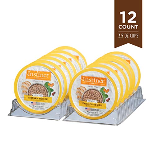Instinct Original Minced Natural Wet Cat Food, Grain Free Recipe - Real Chicken, 3.5 oz. Cups (Pack of 12)