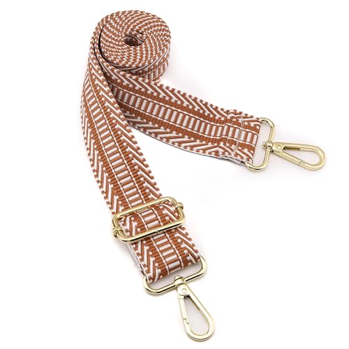 Wide Purse Straps Replacement Crossbody: Adjustable Purse Strap Crossbody 2" Shoulder Strap for Bags