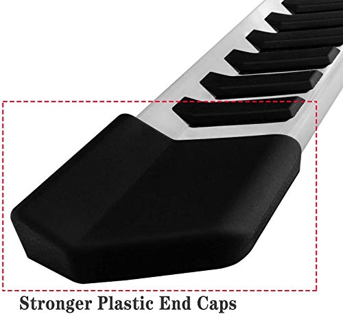 COMNOVA Side Step Nerf Bar Running Board Replacement for Ford F-150 Crew Cab 04-14(4 Full Size Door),6 Inch Step Pad Design,OE Style (Black Powder-Coating).