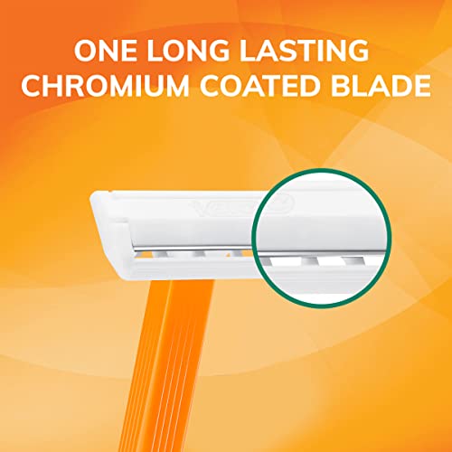 BIC Sensitive Disposable Razors for Men, Long-Lasting 1 Blade Razors for Sensitive Skin, 52 Count Shaving Razors Assorted