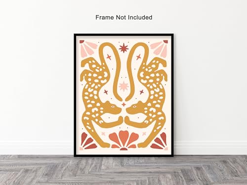 Poster Master Peace Poster - Retro Flower Print - Boho Art - Modern Art - Trendy Art - Floral Art - Gift for Men & Women - Minimal Decor for Office, Living Room or Bedroom, 24x32 Unframed Wall Art