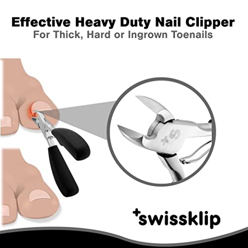 Swissklip Toenail Clippers I Heavy Duty Toe Nail Clippers I Toenail Clippers for Thick Nails I Big Toe Nail Clippers for Thick Toenails I Toenail Scissors I Heavy Duty Nail Clippers for Thick Nail (1)