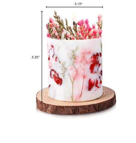Magical Moment All Narural Flower Candle, Handmade Candle, Scented Aromatherapy Candle, Soy Wax Candle, Beautiful Gifts for Moms, Friends, Family, Teachers, and Coworkers