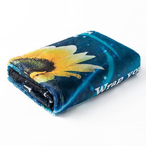 Gift for My Daughter Blanket from Mom as Birthday Present I Love You Letter to Her, Ultra-Soft Flannel Fleece Light Weight Bed Throw (50x40'', Daughter Gift)