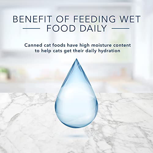 Blue Buffalo Tastefuls Natural Wet Cat Food Cans, Paté Style, Ocean Fish and Tuna Entrée 3-oz Cans (Pack of 4)