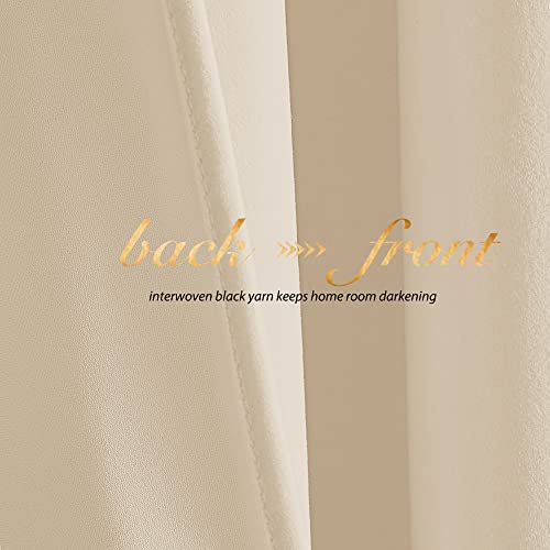 NICETOWN Room Darkening Greyish Blue Velvet Curtains, Rod Pocket Super Soft Thick Panels, Cold Resistant Drapes for Infant Room and Nursery (2 Panels, 96 inches Long)