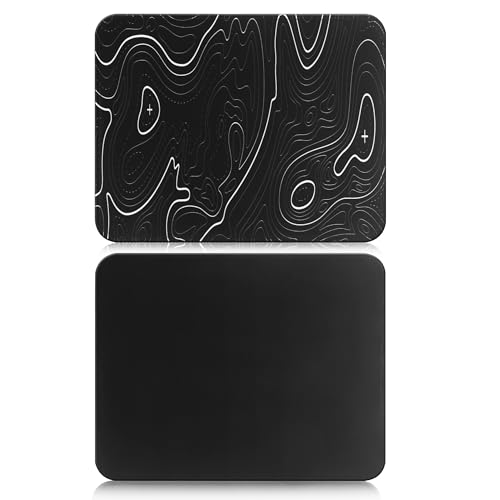 HoYiXi Mouse Mat 2 Pack(270 x 210 x 3 MM,Mouse Pad Soft Smooth Surface and Anti-Slip Rubber Base Waterproof Soft Cloth MousePads for Home Office Work, 270 x 210 x 3 MM,Black