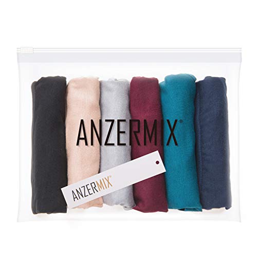 ANZERMIX Women's Breathable Cotton Thong Panties Pack of 6 (6-pack Dark Vintage, Medium)
