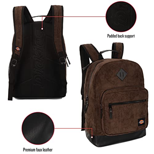 DICKIES Signature Backpack for School Classic Logo Water Resistant Casual Daypack for Travel Fits 15.6 Inch Notebook