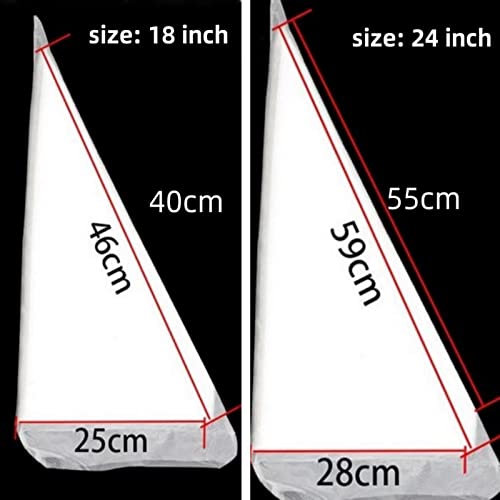 AMBESTAR 18 Inch Tipless Piping Bags for Royal Icing, Extra Thick Anti Burst Decorating Bags Butter Cream Cookies Decoration, Perfect for Professional Baking Lover