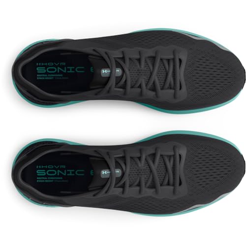 Under Armour Women's HOVR Sonic 6, (004) Black/Blue Granite/Bubble Peach, 9, US