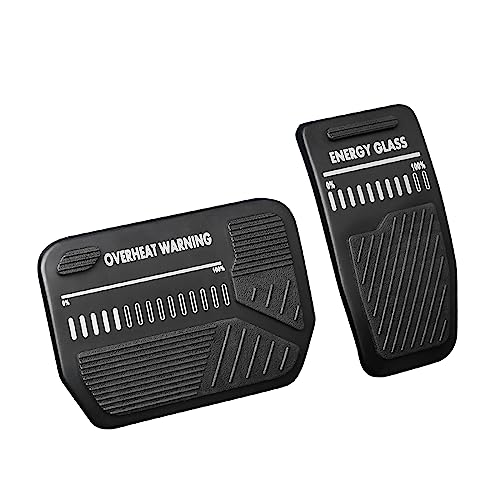 QIRUIMY Upgraded Foot Pedal Pads Set for Tesla Model 3 Model Y, Non-Slip Performance Aluminum Car Accessories Brake & Accelerator Pedal Covers for Model 3/Y (RED)