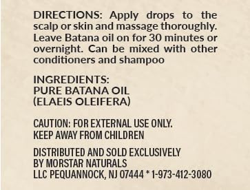 Morstar Raw Batana Oil for Hair Growth: 100% Pure - Dr. Sebi Batana Oil from Honduras Unrefined Promotes Hair thickness for Men & Women 3.4 OZ