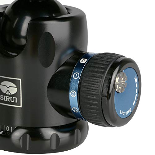 SIRUI AM-01 Aluminum Ball Head, Professional Tripod Head with Panorama Base,TY-50 Arca Quick Release Plate, Max Loading 44lbs/20kg (K-10X)