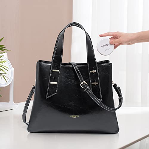 LAORENTOU Women Crossbody Handbags Cow Leather Satchel Handbags for Women Top-handle Shoulder Tote Purses