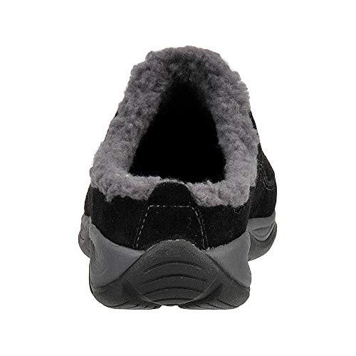 Easy Spirit Women's Black/Dark Grey Suede Exchange Mule - 7.5 B(M) US