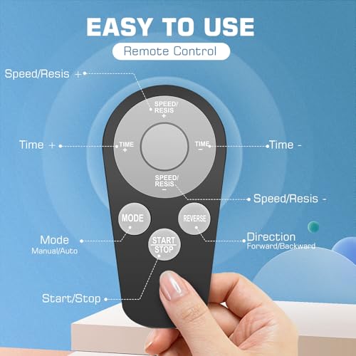 FUNMILY Under Desk Elliptical, 2 in 1 Leg Exerciser While Sitting for Seniors Adults, Ellipse Leg Exerciser with Display Monitor & Remote Control for Home Office Use