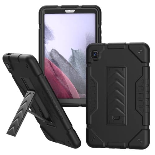 KepaiTok Case for Samsung Galaxy Tab A7 Lite 8.7 Inch 2021(SM-T220/T225/T227), 2 in 1 Heavy Duty Shockproof Protective Case, Galaxy Tab A7 Lite Case with Kickstand/Shoulder Strap, Black