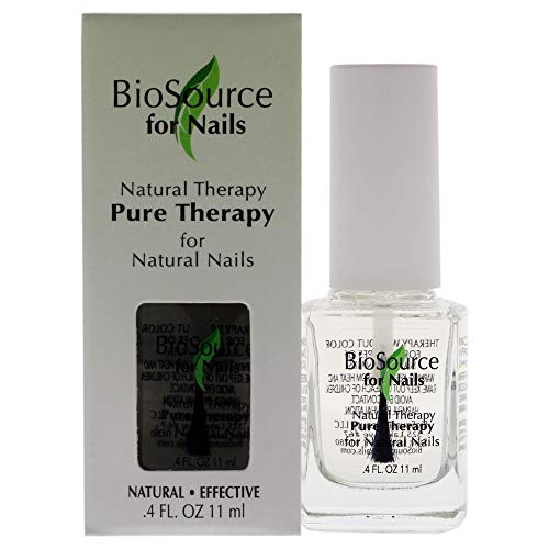 BioSource for Nails Natural Therapy Nude Cover Base & Top Coat, 0.4 oz