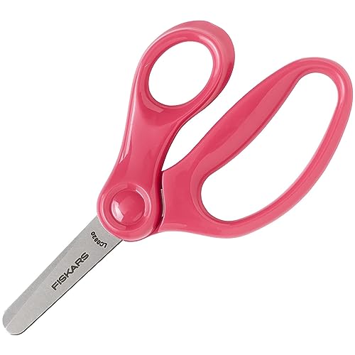 Fiskars 5" Blunt-Tip Scissors for Kids Ages 4-7, For School or Crafting, Purple