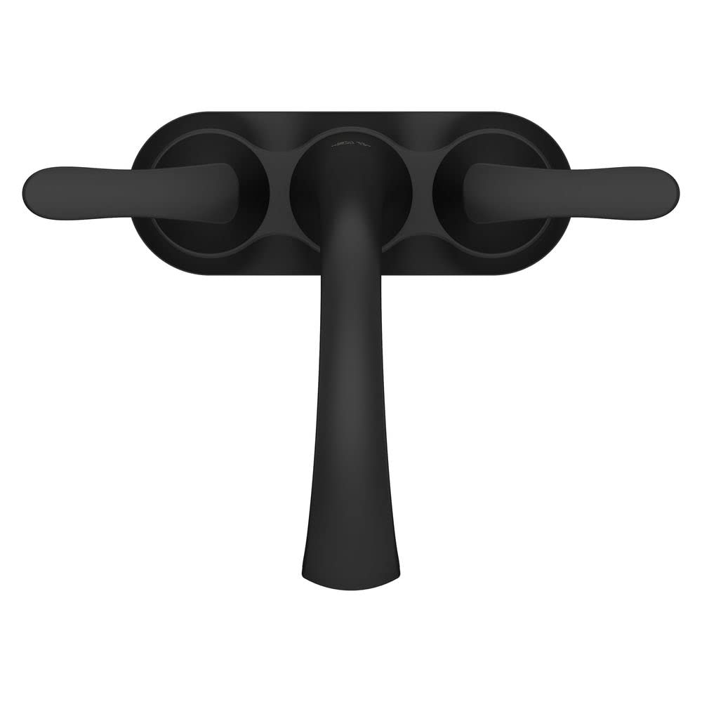 Pfister Weller Bathroom Sink Faucet, 4-Inch Centerset, 2-Handle, 3-Hole, Matte Black Finish, LG48WRPB
