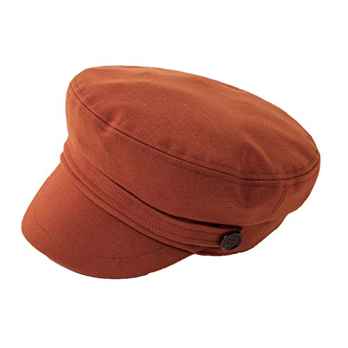 accsa Womens Fashion Newsboy Cap Bakerboy Cabbie Gatsby Pageboy Visor Beret Hat Orange